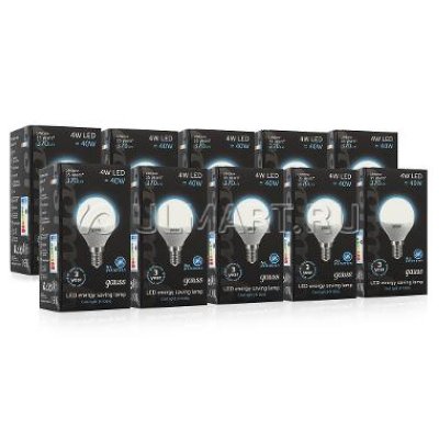   10  Gauss LED Globe 4W E14 4100K EB105101204