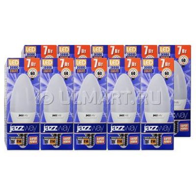    10  Jazzway PLED-SP C37 7w 5000K E14 560Lm 230/50