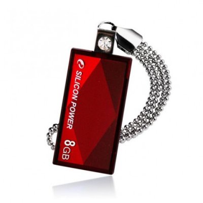   8GB USB Drive [USB 2.0] Silicon Power Touch 810 Red