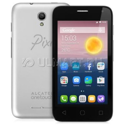  Alcatel OT4024D PIXI FIRST (2 SIM) Metal Silver