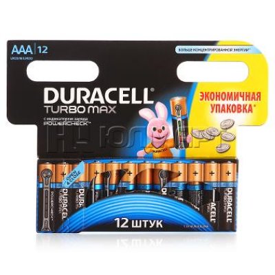  AAA (LR3) 12 . Duracell  TurboMAX