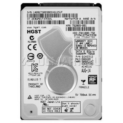   HDD 750 , HGST Travelstar Z5K1000, HTS541075A7E630, 0J42312