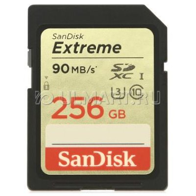 - SecureDigital 256Gb SanDisk Extreme SDXC Class 10 UHS-I U3 ( SDSDXNF-256G-GNCIN )