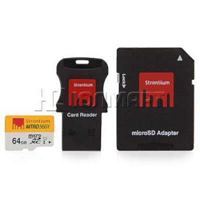   TransFlash 64Gb MicroSDXC Class 10 UHS-1 85 MB/s STRONTIUM Nitro