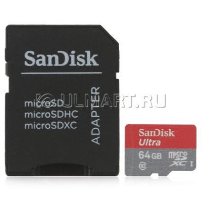   TransFlash 64Gb MicroSDXC class 10 UHS-I 80MB/s SanDisk Ultra Imaging