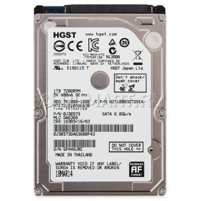   HDD 1 , HGST Travelstar 7K1000 EA, HTE721010A9E630, 0J30573