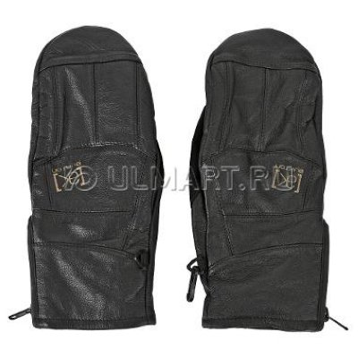   Burton M AK LTHR TECH MITT True Black