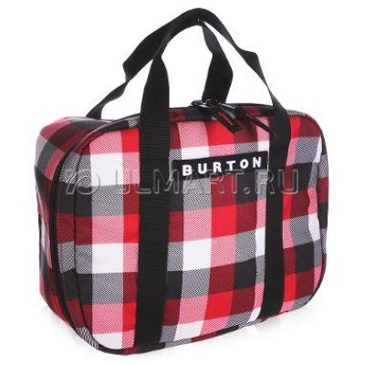   Burton LUNCH BOX Buffalo Plaid Crimson Dark Grey