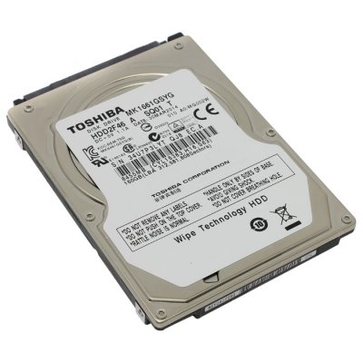   160Gb 2.5" Toshiba (MK1661GSYG) 16Mb 7200rpm SATA2