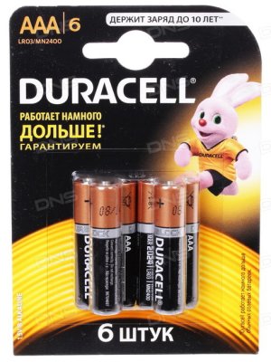  Duracell LR03-6BL Basic AAA 6 .