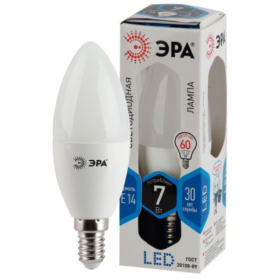  LED   B35 E14 7W, 220V (B35-7w-840-E14)  , Clear