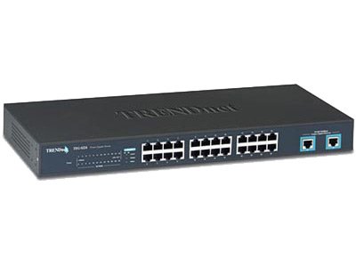  TrendNet N-Way Switch TEG S224 (10/100Mbps, 24 port, +2 1000Mbps Rack Mount)