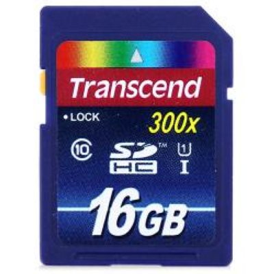   SecureDigital SecureDigital 16Gb Transcend HC Class10 UHS Class 1 (TS16GSDHC10U1)