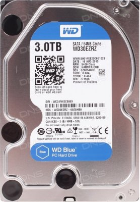   3.5" SATA3 3.0  64mb WD Blue Desktop ( WD30EZRZ ) bulk/ OEM