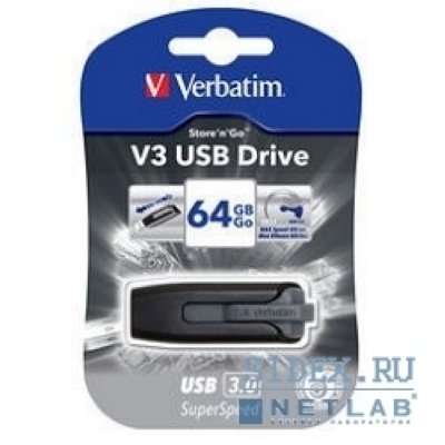   USB 3.0 Verbatim 64Gb STORE "N" GO V3 BLACK [049174]