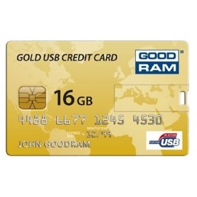   GoodRAM GOODDRIVE Gold USB Credit Card 16Gb