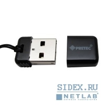   USB 2.0 Pretec 4 Gb i-Disk Poco, black [POC04G-B]