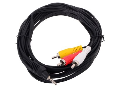  3.5 Jack (M) - 3  RCA (M) (Telecom TAV4545-5M) ()