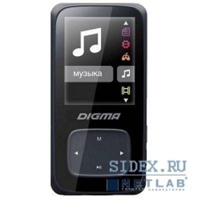  854088  Flash Digma Cyber 2 4Gb  1.8" FM , FM, AVI, AMV, MP3, WMA, FLAC, OGG, APE,