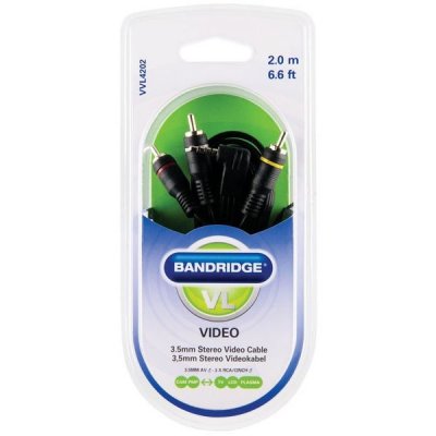  Bandridge VVL4202 3.5mm AV(m)-3RCA(m) 2m