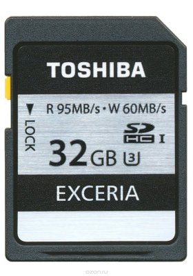   Toshiba Exceria SDHC 32Gb Class 10 UHS-I U3 (95/60 Mb/s)