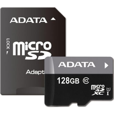   A-Data Premier microSDXC 128Gb Class 10 UHS-I U1 + ADP (50/10 Mb/s)