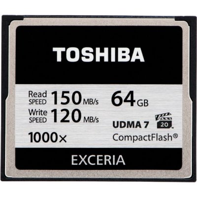   Toshiba Exceria CF 64Gb (150/120 Mb/s)