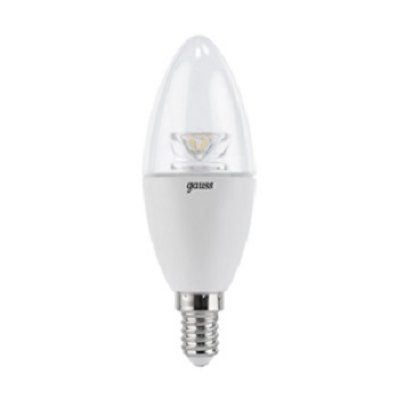   Gauss LED Candle-dim Crystal Clear E14 6W 2700  