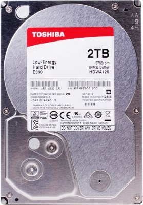   3.5" SATA3 2.0  Toshiba E300 Low-Energy, 7200rpm 64mb ( HDWA120UZSVA ) OEM