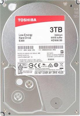   3.5" SATA3 3.0  Toshiba E300 Low-Energy, 7200rpm 64mb ( HDWA130UZSVA ) OEM