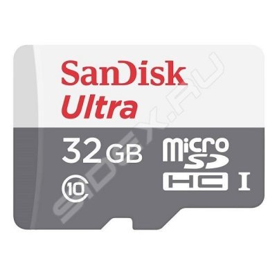   32Gb microSDHC SanDisk Ultra (SDSDQL-032G-R35), Class 10, UHS-I,  , RTL