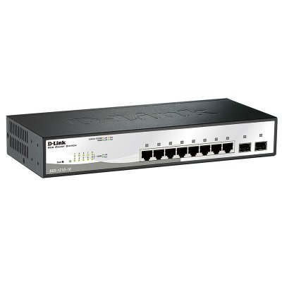   D-Link DGS-1210-10/C, Web Smart  8  10/100/1000Base-T  2  1000Bas