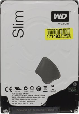   HDD 750 Gb SATA 6Gb/s Western Digital Blue (WD7500LPCX) 2.5" 5400 rpm 16Mb