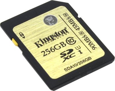   Kingston (SDA10/256GB) SDXC Memory Card 256Gb UHS-I U1