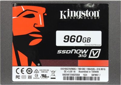  SSD 960 Gb SATA 6Gb/s Kingston SSDNow V310 (SV310S37A/960G) 2.5" MLC