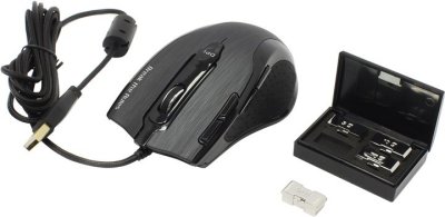   Tesoro Shrike Laser Gaming Mouse (H2LV2 Silver) (RTL) USB 7btn+Roll