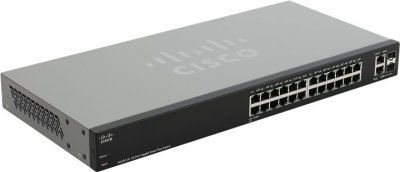 Cisco (SG220-26-K9-EU)  (24UTP 10/100/1000Mbps + 2Combo 1000BASE-T/SFP)