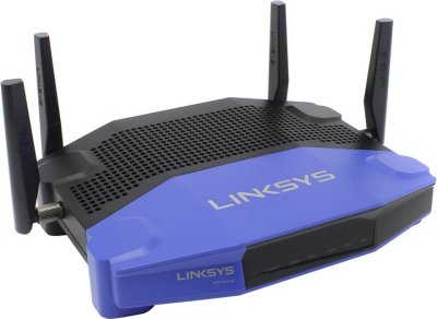  Linksys (WRT1900AC) Dual-Band Gigabit WiFi Router(4UTP 10/100/1000Mbps, 1WAN, USB3.0, eSATA,8