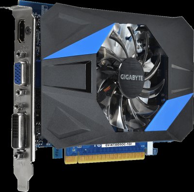  Gigabyte PCI-E GV-N730D5OC-1GI nVidia GeForce GT 730 1024Mb 64bit GDDR5 902, 5000 DVIx1,