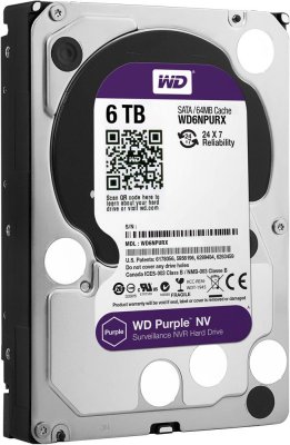   HDD 6000Gb SATA-III WD Purple NV [WD6NPURX, IntelliPower, 64Mb]