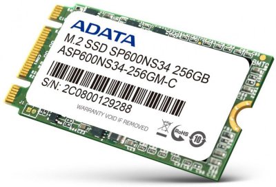  SSD 256Gb A-DATA Premier SP600 (ASP600NS34-256GM-C, M.2, MLC)