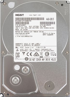   HGST SATA-III 1Tb HUA722010CLA630 Ultrastar A7K2000 (7200rpm) 32Mb 3.5"