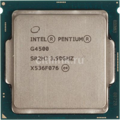  Intel Original Pentium Dual-Core G4500 Soc-1151 (CM8066201927319S R2HJ) (3.5GHz/Intel HD (