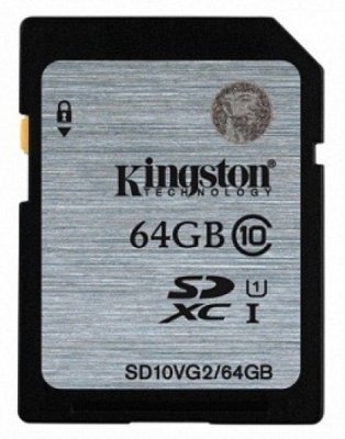   microSDXC 64Gb Class10 Kingston SDCR/64GB Canvas React + adapter