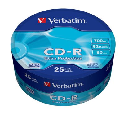  CD-R Verbatim 700Mb 52x Cake Box (25 ) (43726)