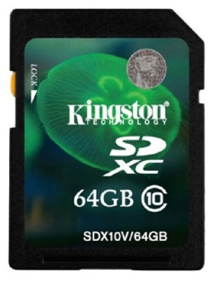   Kingston Secure Digital Class10 64GB XC / SDX10V64GB