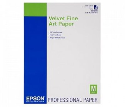  Epson Velvet Fine Art Paper A2