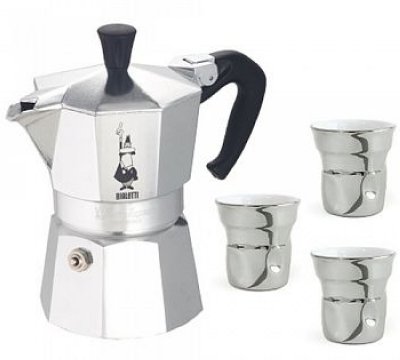  Bialetti  "Moka" 3 . 4720 (+ 3    )