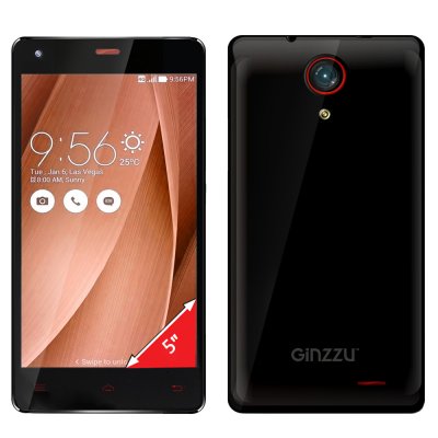   Ginzzu S5020 Black [5"/2 SIM/Android 5.1/1280x720/8 /8 /3G, 4G LTE, Wi-Fi, Blu