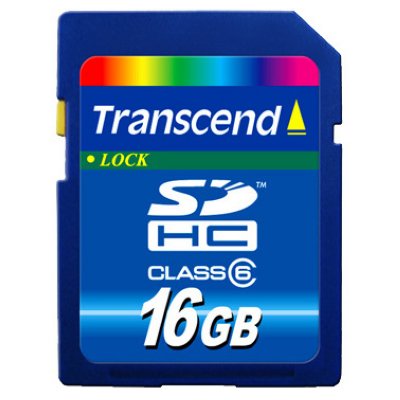 16Gb   SecureDigital (SDHC) Transcend class 6 (TS16GSDHC6-P2) +  P2 Com